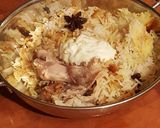 A picture of step 15 of Chicken Biryani.