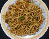 A picture of step 2 of Chowmein.