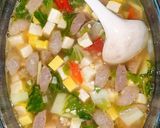 Foto langkah ke 4 dari resep Sayur Sawi Putih Baso Tahu.