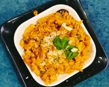 A picture of step 4 of Arrabiata sauce with penne 😋 pasta 🍝.