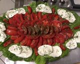 Une image de l'étape 8 de Trio de tomates à la romaine et mozzarella sauce balsamique.
