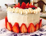 A picture of step 21 of Moist and light sponge cake (Japanese style decoration cake).