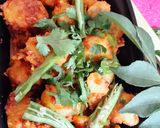 A picture of step 7 of Crispy Arbi masala.
