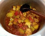 A picture of step 1 of Mix veg with white rice.