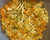 A picture of step 2 of Zucchini and Carrot Burgers.