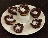 A picture of step 18 of Brownie Bottom Vanilla Butter Cake Cupcakes.