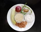 A picture of step 1 of Nasi Lemak/ Malaysian rice.