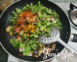 A picture of step 2 of Sem Aloo Sabzi.