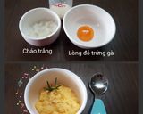 Hình bước làm 2 của món Cháo trứng sữa dầu olive