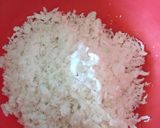 A picture of step 1 of Coconut kachori.