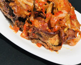 A picture of step 1 of Peppered chicken.