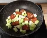 Foto del paso 4 de la receta: Radiatori de queso con chorizo y puerros