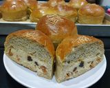 Foto langkah ke 11 dari resep Anabolic Pumpkin Sweet Cheese Raisin Buns |High Protein, Low Calorie, Sugar Free.