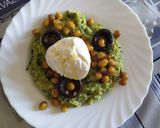 Foto del paso 5 de la receta: Polenta cremosa con champiñones y garbanzos horneados