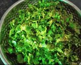 A picture of step 2 of Spinach Chickpea Flour Chamchamiya.