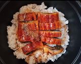 Hình bước làm 4 của món UNAGI DONBURI (Cơm lươn nướng)