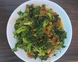 A picture of step 5 of Broccoli bhaji.