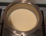 A picture of step 1 of Kesar Pista Custard Powder Pudding.