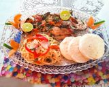 Foto del paso 12 de la receta: Bagre horneado con verduras pasta y arepas de maíz pilao