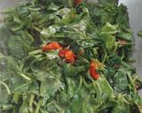 A picture of step 6 of Chatpata Palak Paneer.