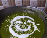 A picture of step 9 of Palak paneer.