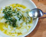 Foto del paso 2 de la receta: Ensalada de bacalao, judías verdes, huevo y aceitunas negras