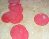 A picture of step 7 of Valentines day special fondant red rose cake topper.