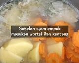Foto langkah ke 4 dari resep Sup Ayam Brokoli.