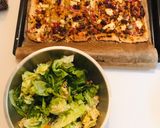 Φωτογραφία βήματος 4 της συνταγής Flammkuchen Tarte Flambe λέγεται στη Γερμανία και Γαλλία ! Με τυρί κρέμα, μπέικον, λιαστή ντομάτα