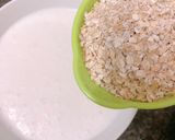 Hình bước làm 1 của món Bánh chuối yến mạch sữa dừa