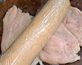 รูปขั้นตอนการทำที่ 2 ของ ไก่ยัดไส้อบเห็ดเนยกระเทียม