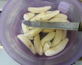 A picture of step 1 of Coconut matoke #matokerecipe.