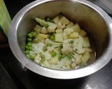 A picture of step 1 of Tava pulav.