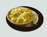 A picture of step 6 of Vegetable Medley. Kerala style coconut masala curry.