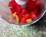 Foto del paso 6 de la receta: Bocadillos de hojas verdes c/salsa roja ☘️💗
