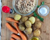Foto del passaggio 1 della ricetta Crocchette di patate e carote con crema di fagioli