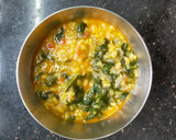 முப்பருப்பு, முருங்கை கீரை சாம்பார்(murungaikeerai sambar recipe in tamil) ரெசிபி ஸ்டேப் 7 புகைப்படம்