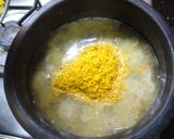 A picture of step 3 of Bendekai sambar/ Okra sambar:.