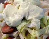 Foto del paso 6 de la receta: Ensalada marinera de pasta con mayonesa de hierbabuena