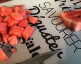 Une image de l'étape 4 de Salade d'ananas et pastèque.