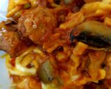 A picture of step 7 of My Sausage, Mushrooms & Pepper Pasta Bake 😘.