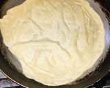 A picture of step 18 of Fateera with hotdog filling.