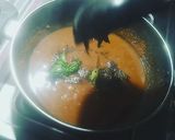 A picture of step 5 of Arachuvitta Rasam.