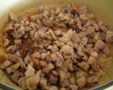 A picture of step 2 of Jjajang Myun 짜장면 (Chinese-Korean Black Bean Noodles) Sauce.