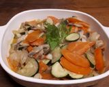 Foto langkah ke 10 dari resep Tumis champignon wortel dan zuchini.