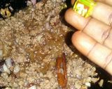 A picture of step 7 of Minced beef fried rice.