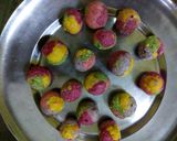 A picture of step 9 of Rainbow gulab jamun.