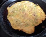 A picture of step 4 of Spinach gramflour cheela.