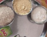 A picture of step 1 of Oats dhokla.
