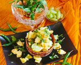 A picture of step 2 of Falahari aloo/ vrat wale aloo.